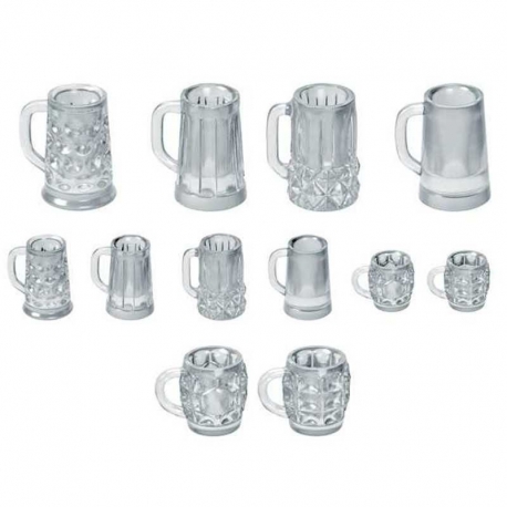 Beer Mugs - Glass 1:48-1:35