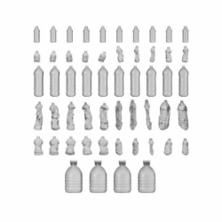 Botellas de agua 1:48