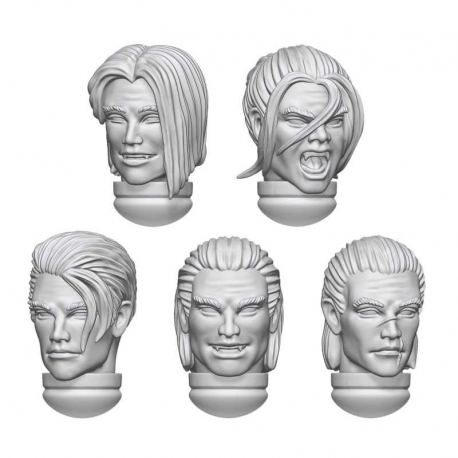 Dakka Dakka - Male Blood Angel Heads 1:48