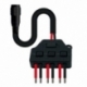 Conector Rapido x3 salidas + Cable JACK