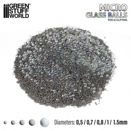 Micro Bolas de Cristal (0.5-1.5mm)