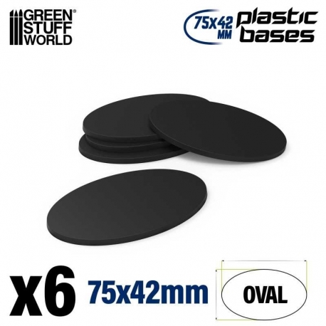 Plastic Bases - Oval 75x42mm AOS