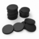 Peanas de Plástico - Redondas 28,5mm NEGRO