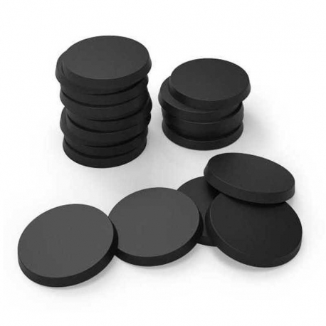 Peanas de Plástico - Redondas 28,5mm NEGRO