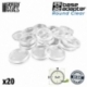 Transparent plastic bases with 32mm hole