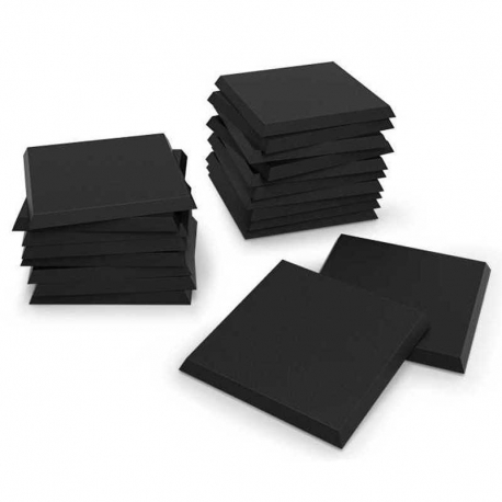 Peanas de plástico negras - cuadradas 30 mm