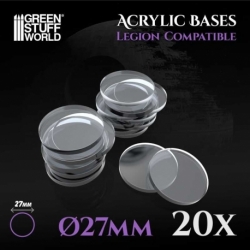 Peanas Acrílicas - Redondas 27 mm (Legion)