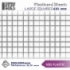 Plancha Plasticard CUADRADOS GRANDES - tamaño A4