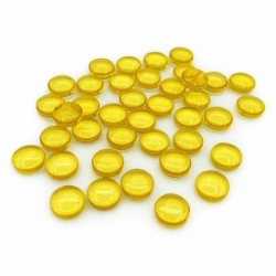 Gemas de plástico 12mm - Amarillo