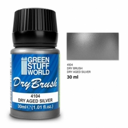 Pincel Seco Metálico - DRY AGED SILVER 30 ml