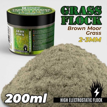 Electrostatic Turf 2-3mm - Brown Moor Grass - 200ml