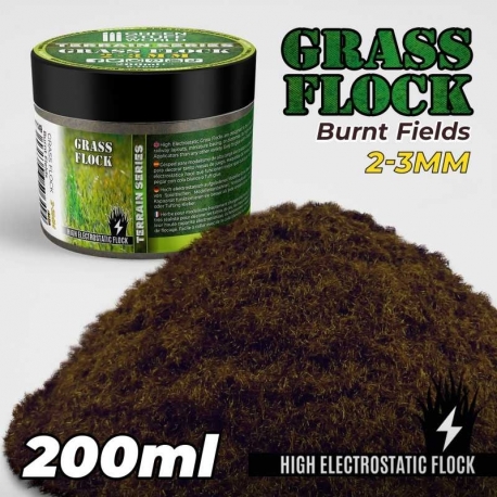 Electrostatic Turf 2-3mm - BURNT FIELDS - 200ml