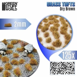 Grass Tufts - 2 mm - Dry Brown