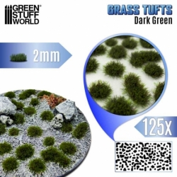 Grass Tufts - 2 mm - Dark Green