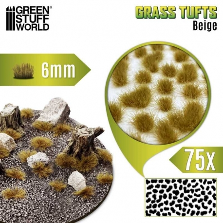Matas Césped - Tufts - 6 mm - Beige