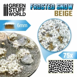 Snowy Bushes and Shrubs - 6mm - BEIGE
