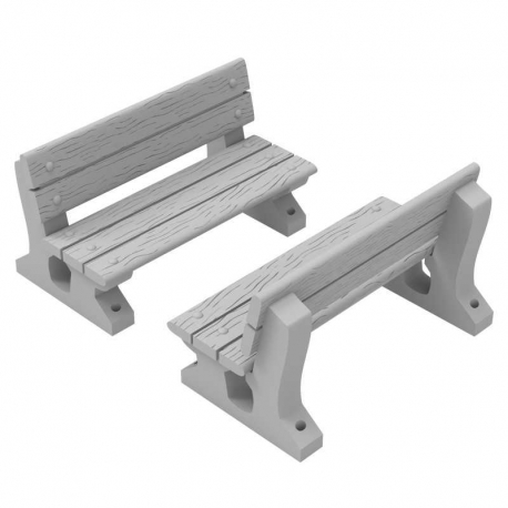 Wooden benches 1:48
