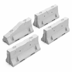 Jersey barriers made of concrete 1:48-1:35