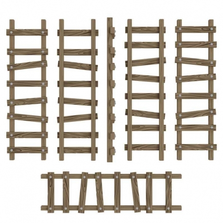 Large wooden stairs 1:48-1:35