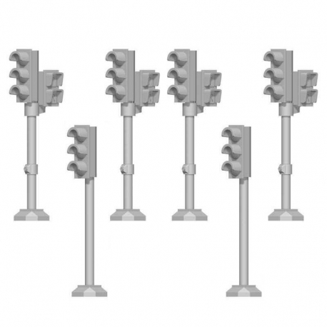 Traffic lights 70mm 1:48