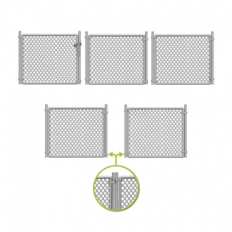 Metal gates 50mm 1:48-1:35