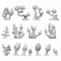 Fantasy Mushrooms 1:48