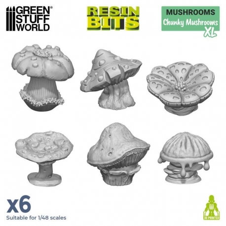 XL Thick Mushrooms 1:48