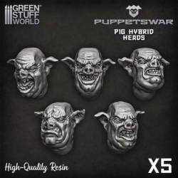 Hybrid pig heads