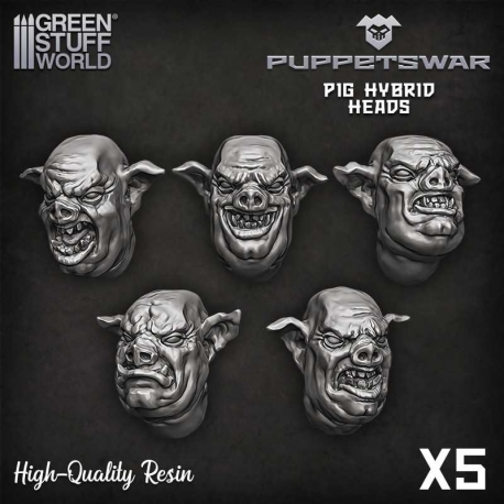 Hybrid pig heads
