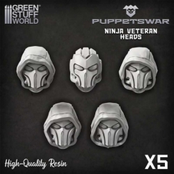 Puppetswar - Ninja Veteran Heads