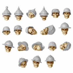 Skulls with helmets 1:48