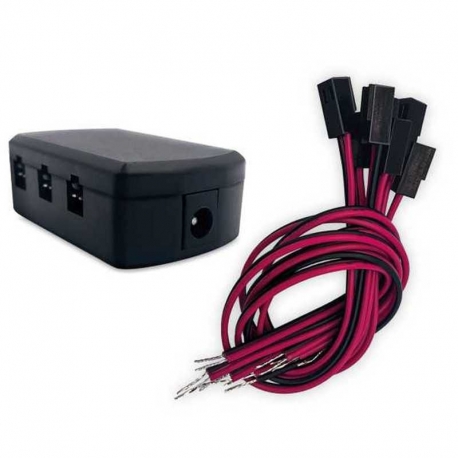 6-port HUB splitter + 6 quick-connect cables
