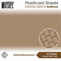 Plasticard Sheet - 6x8mm Cobblestones