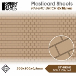 Plasticard Sheet - 8x18mm Cobblestones