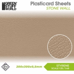 Plasticard Sheet - Stone Wall