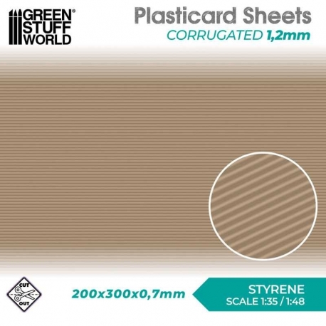 Plasticard Iron - Corrugated
