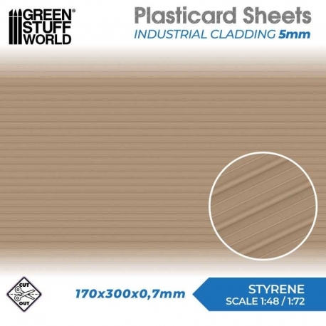 Plasticard Sheet - 5mm Industrial Cladding