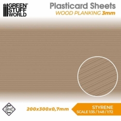 Plasticard Sheet - Wooden Planks