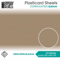Corrugated Plasticard Sheet 0.5mm