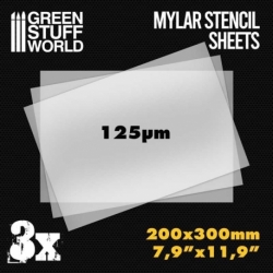 A4 Mylar Template Sheets x3