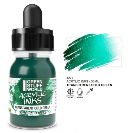 Clear Acrylic Ink - Cool Green