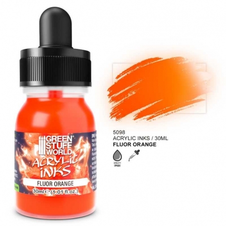 Fluorescent Acrylic Ink - Orange