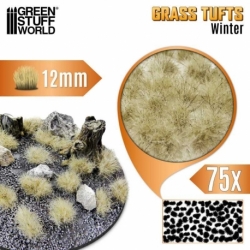 Grass Tufts - 12 mm - Winter White