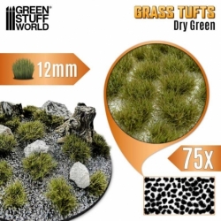 Grass Tufts - 12 mm - Dry Green