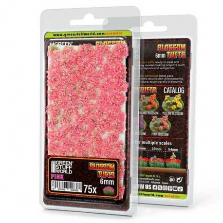 Flowering Plants - Tufts - 6mm - Pink Flowers