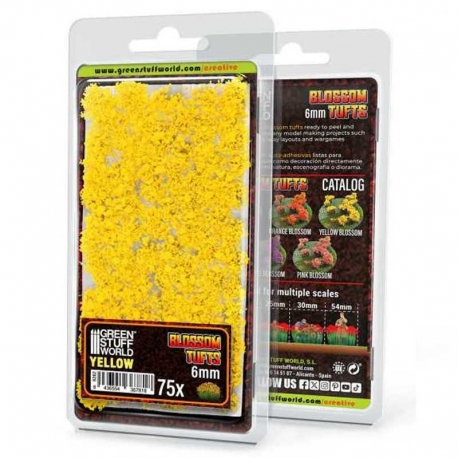 Flowering Plants - Tufts - 6mm - Yellow Flowers