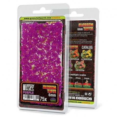 Flowering Plants - Tufts - 6mm - Violet Flowers
