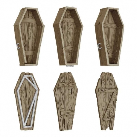 Wooden coffins 1:48