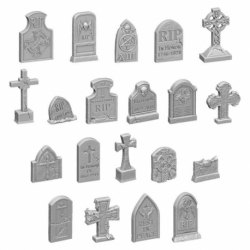 Gravestones Cemetery 1:48-1:35