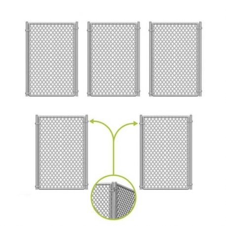 Metal gates 70mm 1:48-1:35